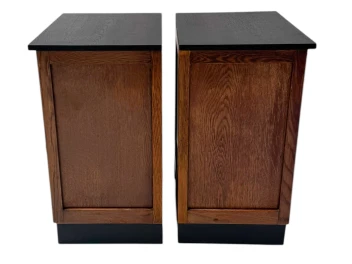 Two Art Deco Modernist Nightstands or Bedside Tables, 1920s